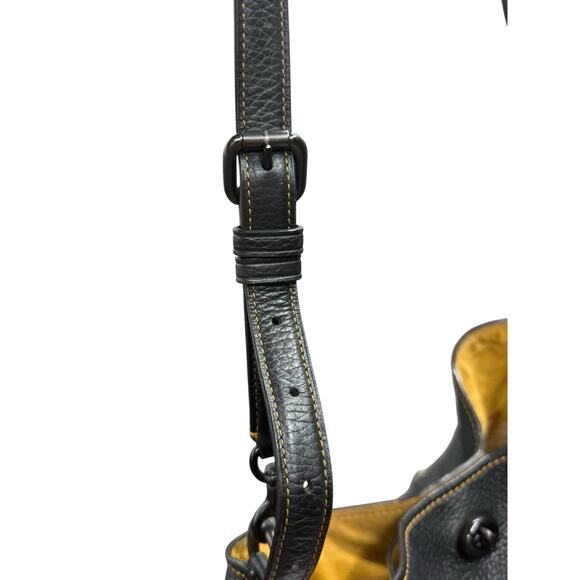 COACH 1941 Duffle Bag in Black Pebble Leather Crossbody Satchel No DF-50115 - Picture 12 of 16